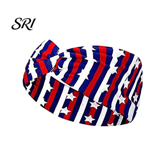Diadema de Tela con Estampado de Bandera Suave para el Día de la Independencia con Estrellas Accesorios para el Cabello Americanos Diseño de Rayas Diadema Patriótica Festiva Accesorios Julio