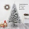 Exclusive Flocked White Christmas Tree, 45CM-4M, Encrypted Snow-Covered Decoration with Ornaments