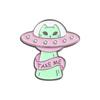Eyecatching Geometric Alien Ufo Alloy Brooch Stylish Pin For All Occasions