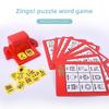 Kinder Zingo Interaktives Buchstaben-Zuordnungs-Kartenspiel Kunststoff Pädagogisches Spielzeug Für Frühes Lernen