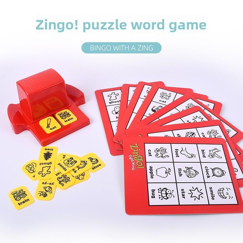 Kinder Zingo Interaktives Buchstaben-Zuordnungs-Kartenspiel Kunststoff Pädagogisches Spielzeug Für Frühes Lernen