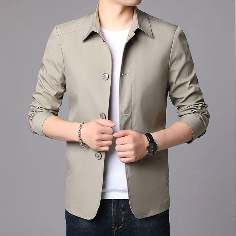 

Spring & Autumn Lightweight Men s Business Casual Jacket for Middle-Aged & Elderly M