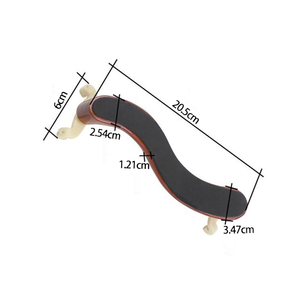 Verstellbare Holz-Gummi-Violin-Schulterstütze Gepolstert für 4/4 Größe Geige Fiddle Teile & Zubehör