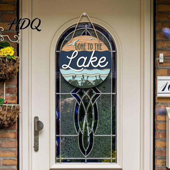 Tropical Coconut Grove Decor Hello Summer Door Sign Spring Beach Flowers Welcome Wooden Rustic Wood Hanging Plaque Front for Wall Outdoor