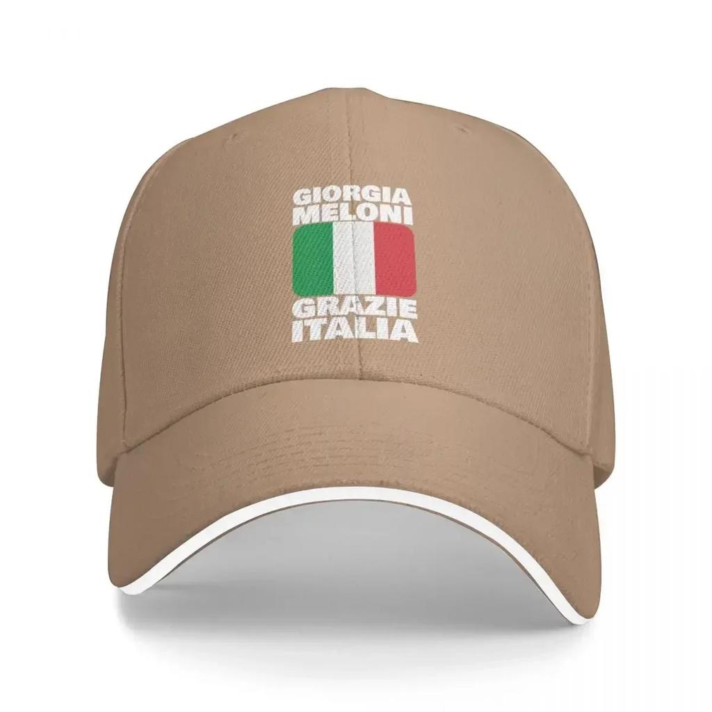Giorgia Meloni Grazie Italia Italian Prime Minister Fratelly dItalia Cap Baseball Cap Caps Beach Cap Women Unisex's