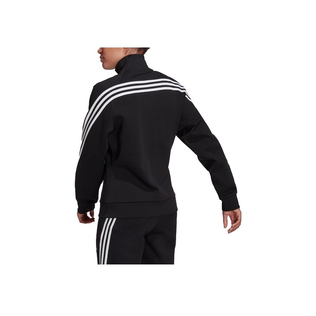 Adidas W Fi 3S TT Retro Sports Style Striped Jacket Women Jacket Black H57298