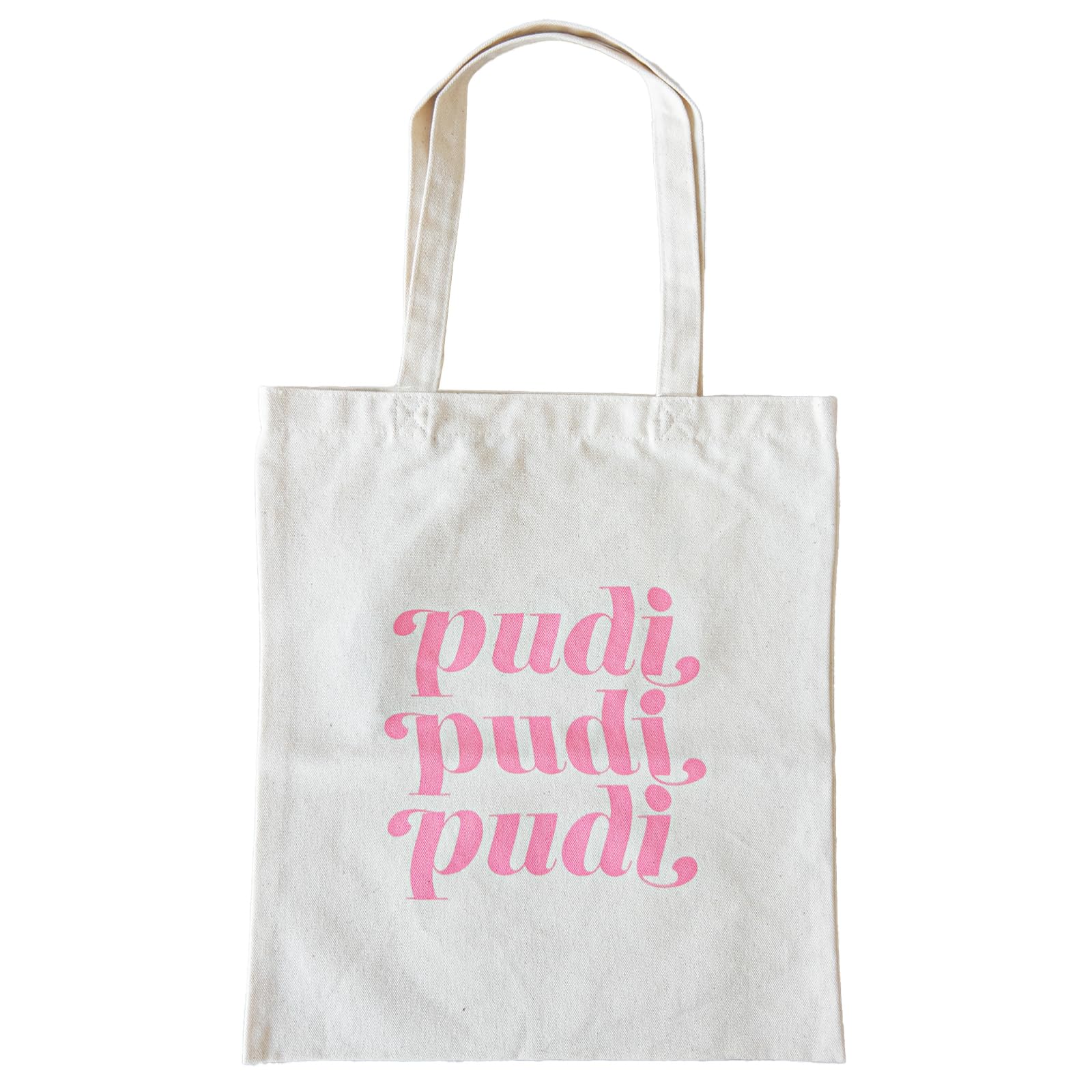 [pudi] Сумка-тоут с цветным логотипом (PUD-B01) (розовый)