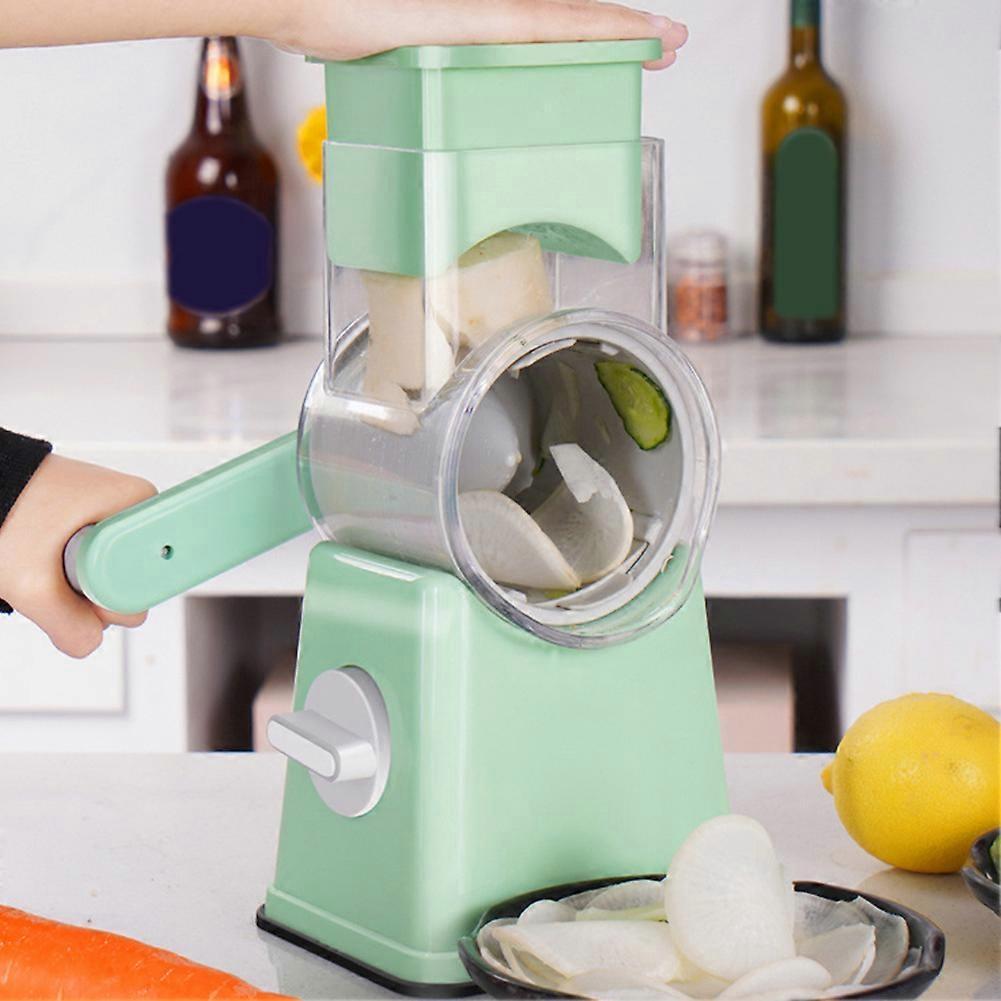 6-in-1 Rotary Cheese Shredder - Durable Kitchen Grater with Handle for Effortless Cheese & Vegetable Shredding, Ideal for Meal Prep