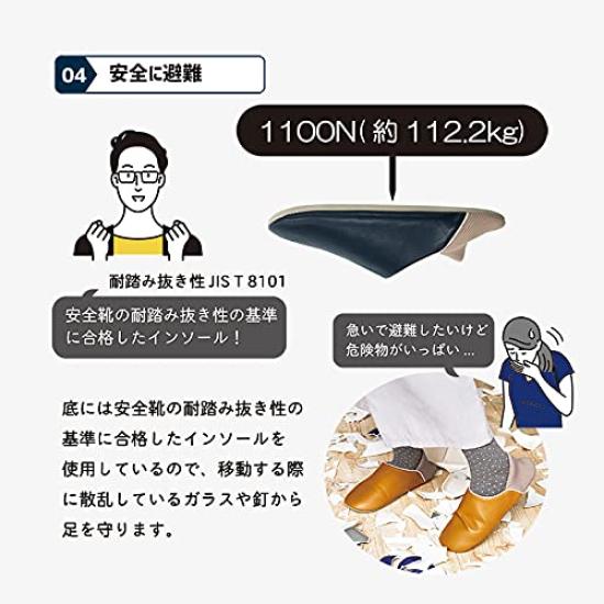 Okamura Indoor Disaster Prevention Babouche Room Size M Shoes, Yellow,