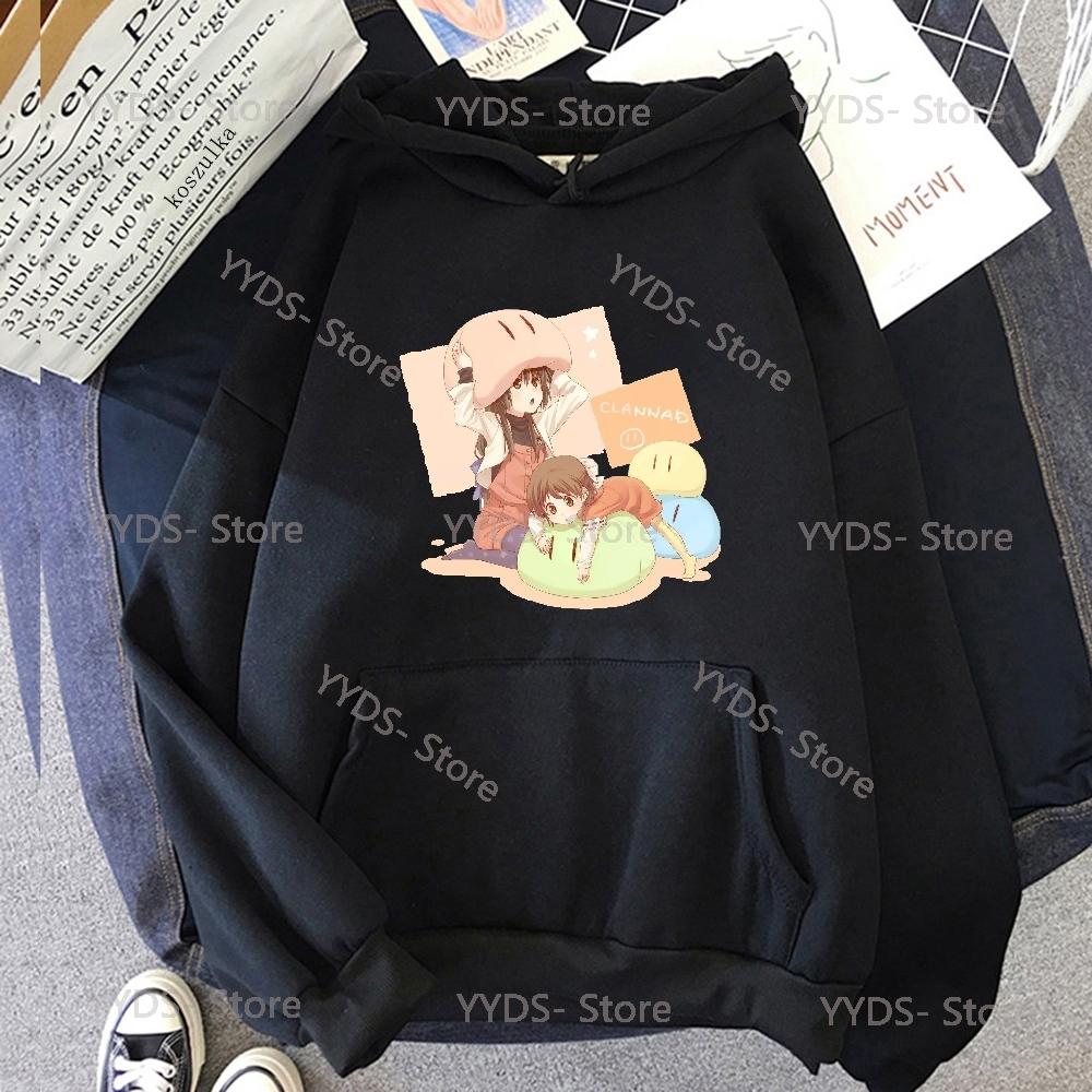 Dango Clannad Hoodie Men/Women Harajuku Kawaii Hoodies Y2k Unisex Anime Cartoon Sweatshirts Fashion Tops Casual Clothes