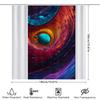 3D Weltraumnebel Duschvorhang Kosmisches Blau Lila Rot Druck Wasserdichtes Gewebe Für Badezimmer Dekoration Moderne Hausdekoration Wand Zehn