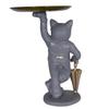 Cool Dog with Plate Showpiece for Home Decor Item,Kitchen,Bedroom, Office, Gifts Item 9.5" Inch Size