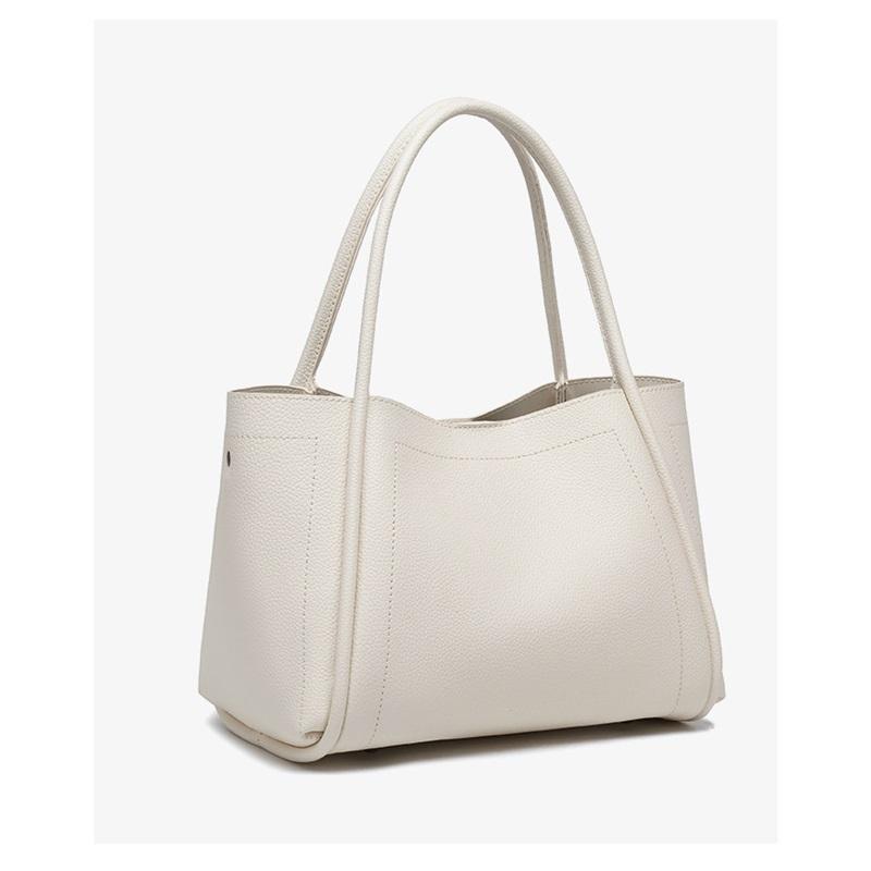 Tote Bag, Soft Leather Vegetable Basket Bag, Women's High-end Large-capacity Commuter Bag, Simple Women's Handbag