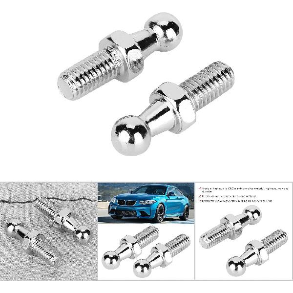 2-Pack 8mm CNC Aluminium Alloy Ball Stud Bolts for Gas Struts with Ball Ended Bonnet (M8)