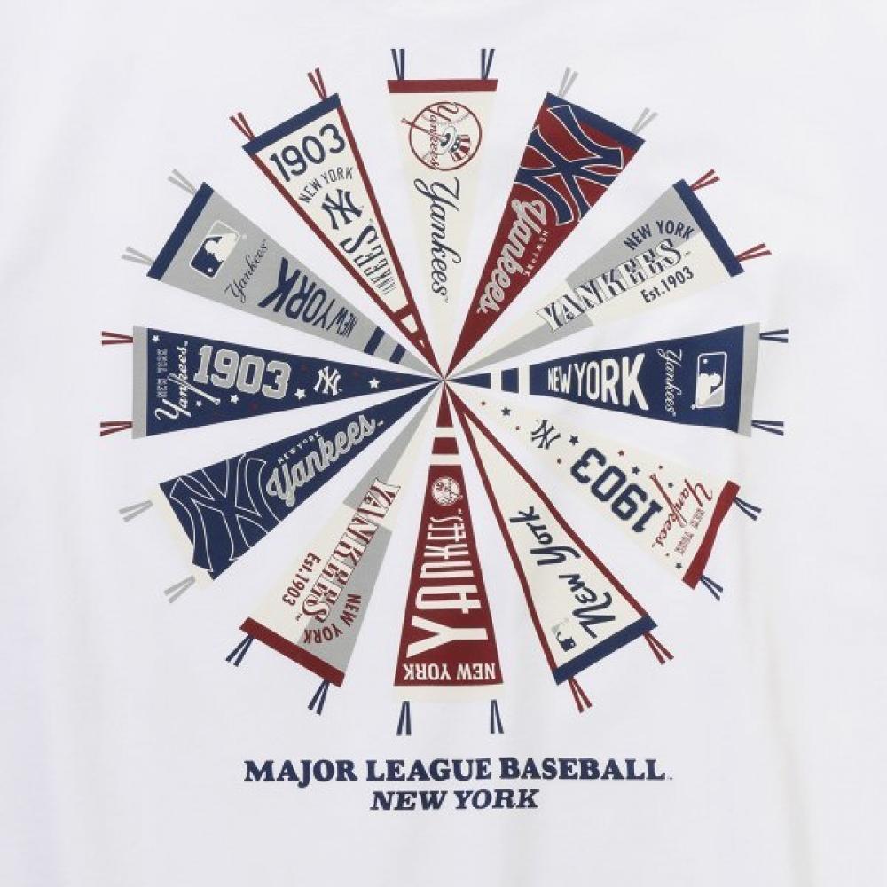 New Era Mlb New York Yankees Team Flag T shirT whiTe 15147511