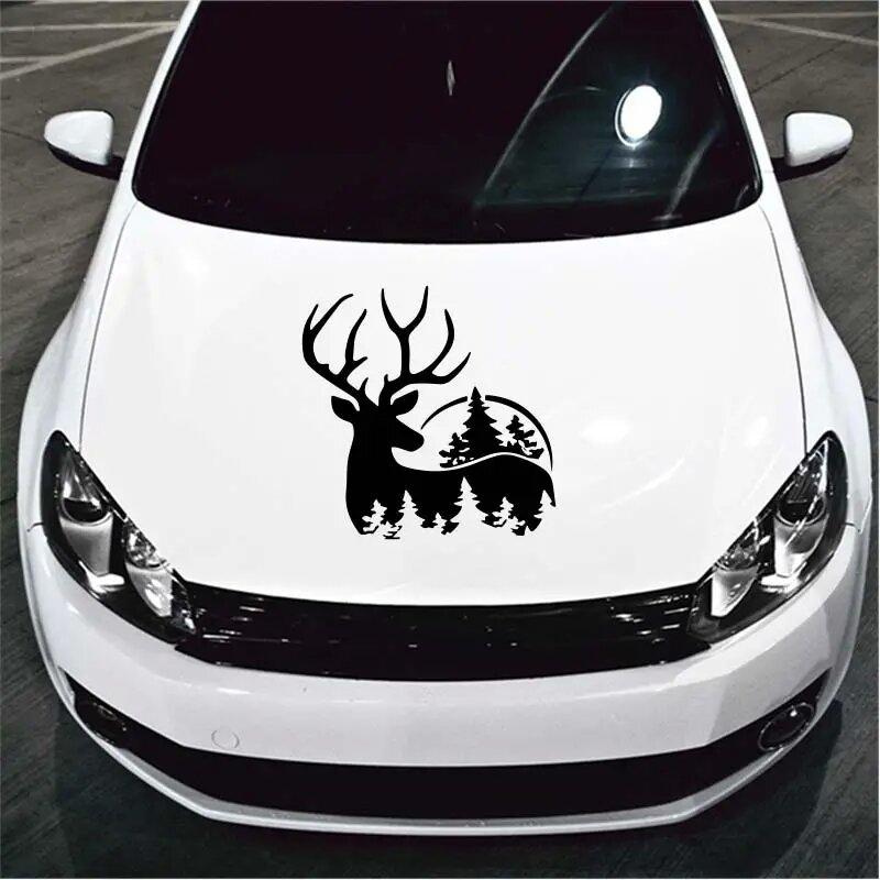 Deer & Woods Stickers Forest Animals Self-adhesive Vinyl Car Decals, Perfect for Automobiles, Motorcyces, Trucks & Laptops!