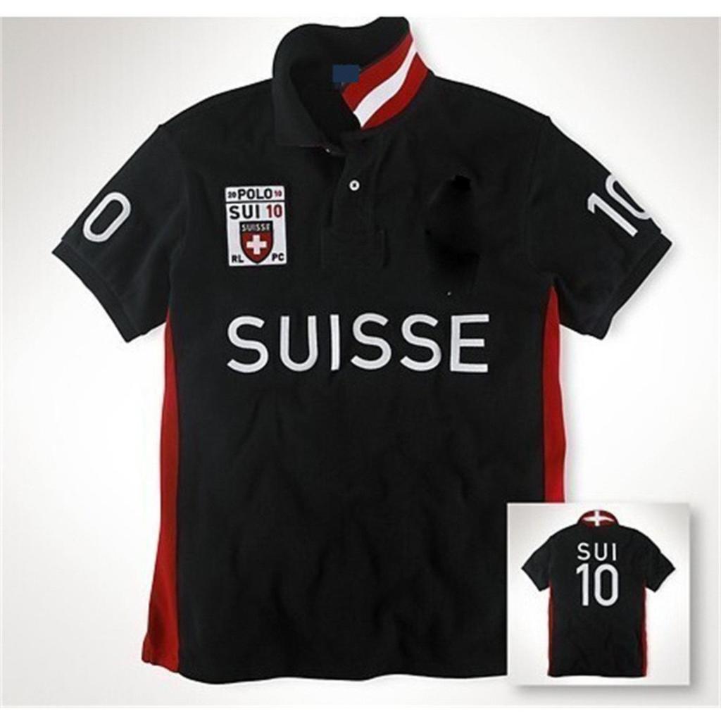 STREETRICH Polo da Uomo Ricamate a Maniche Corte T-shirt per Tempo Libero e Sport