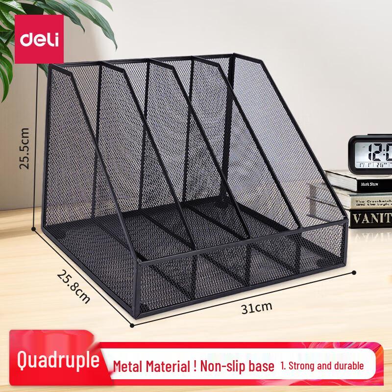 Deli Metal Mesh Desktop File Holder