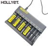 10-Slot Smart Charger 4.2V 6A for 18650 & 16340 Lithium Batteries