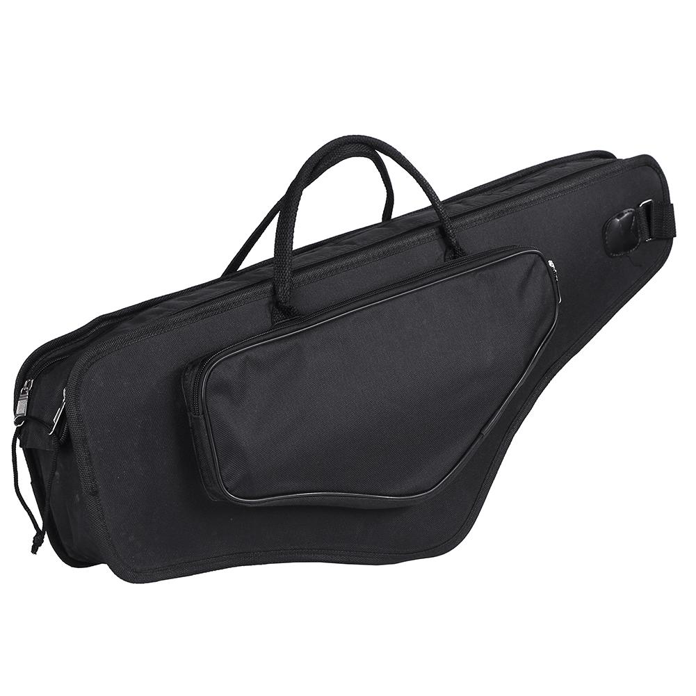 

Waterproof Black Universal Alto Saxophone Bag with Additional Side Package Oxford Cloth Shockproof Double Shoulders Sax Handbags