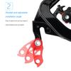 Mountain Bike Frame Gear Tail Hook Extender Aluminum Alloy Bike Accessory Compatible with 34‑52T Large Flywheel
