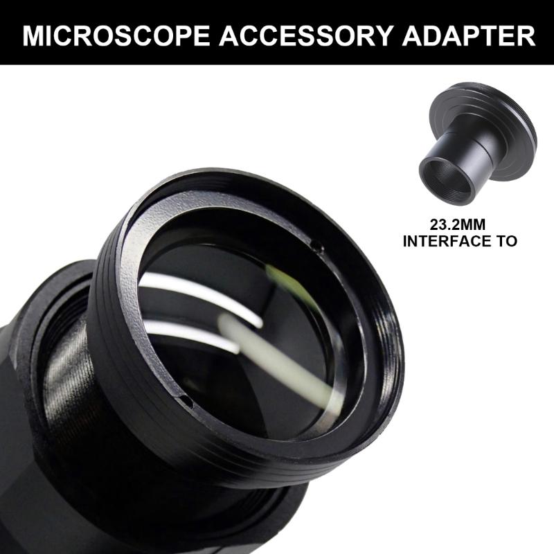 Upgrades 23.2mm Microscope Eyepiece Adapter to M42 Camera Mount Rings Microscope Objective 23.2mm to M42 Thread Adapter