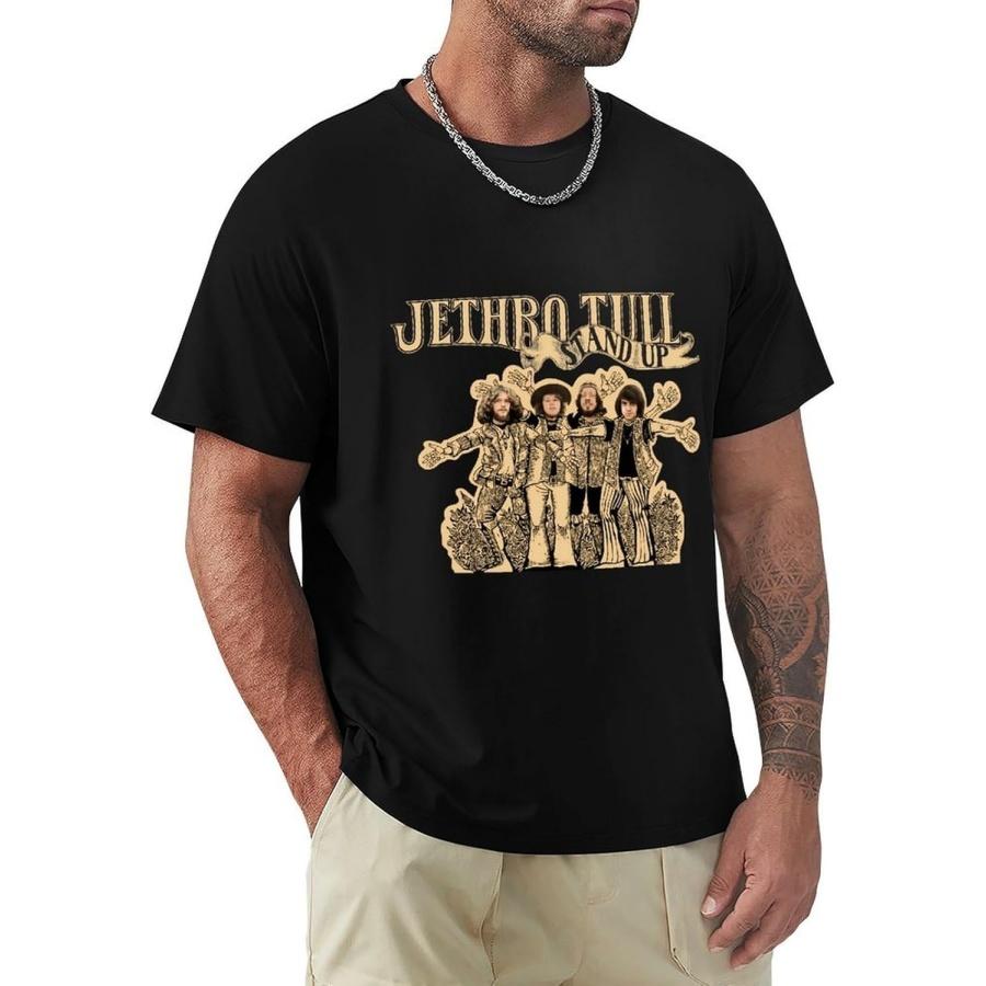 YUSTAK Men s T-Shirt Jethro Tull Short Sleeve Crewneck Sport Tees XXXXXL разноцветный