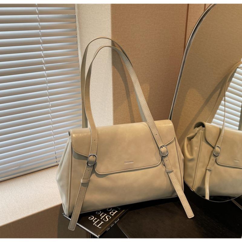 Single Shoulder Commuter Underarm Bag Women's New High-end Light Luxury Niche Retro Large-capacity Bag