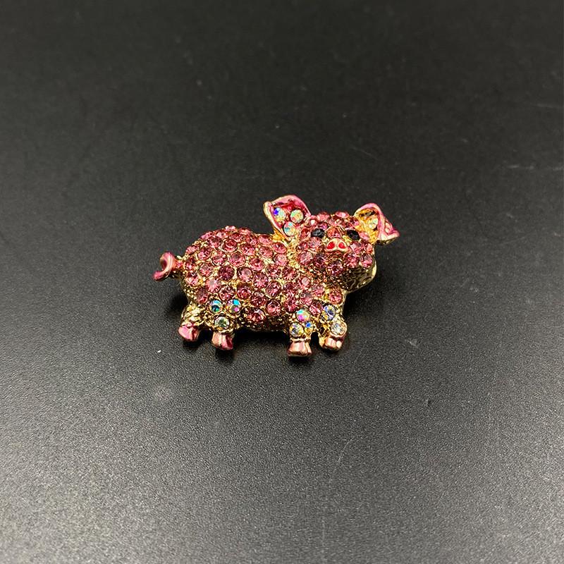 Alloy Pig Zodiac Brooch Pin For Women Fashion Jewelry Winter