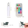 10 PCS Flameless Candles with Remote Control Realistic Color Changing LED Candles Battery Powered