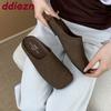 Fashion Fashion Square Toe Women Flats Slippers Mules Shoes Casual Beach Soft Ladies Flats Slippers Shoes Female Slides Sandals New