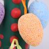 6 Pcs/set Brightly Colored Easter  Eggs Lightweight Simulation Egg Pandent With Rope Reusable Diy