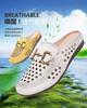 Baotou temperament sandals women wear one pedal soft sole retro sandals summer fashion breathable hole half drag women's shoes
