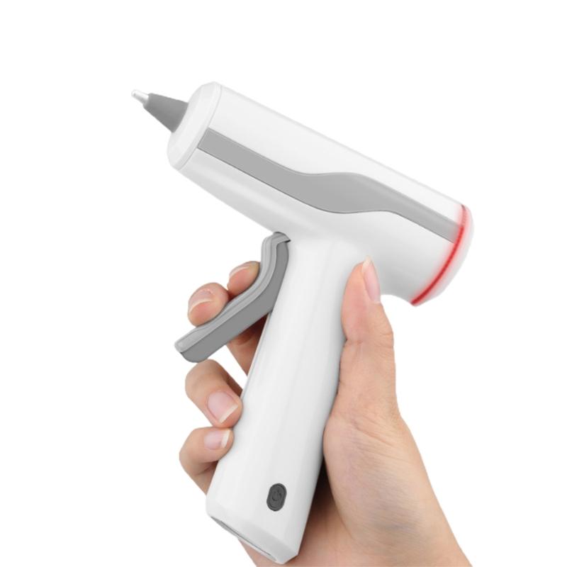 Tragbares, wiederaufladbares, kabelloses Heißklebegerät mit Stromversorgung über USB und 2200 mAh Akku, perfekt für Heimwerkerarbeiten