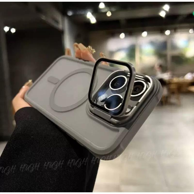 

Защитная линза кронштейна объектива подходит для Apple 16promax, Матовый магнитный чехол для телефона, похожий на кожу, и Защитный чехол для iPhone15 iPhone 16promax