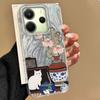 Luxury Black Cat  Flower Phone Cases Phone Case for Xiaomi Redmi 14C 13C 14T A5 A4 A3 Note 14 13 Pro Shell Silicone Back Cover