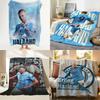 Athlete EErling HHaaland Throw Flannel Throw Blanket Suitable for Sofa Living Room Bedroom