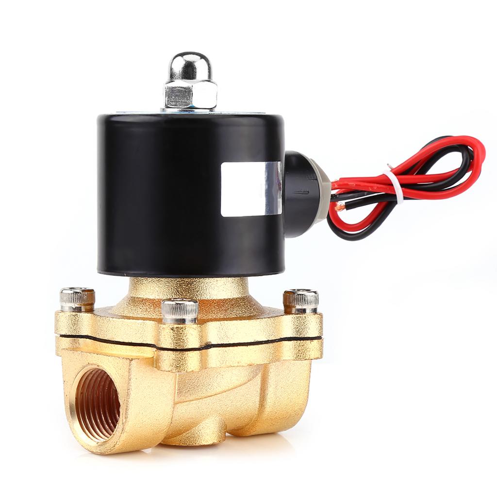 12V 1/2\\\" Normal Closed Electric Solenoid Valve for Water  Fuels Gas