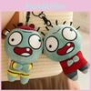Plush Doll Keychain With Voice Activated Sound Backpack Charm Ugly Cute Zombie Figure Pp Cotton Stuffed Toy Gift