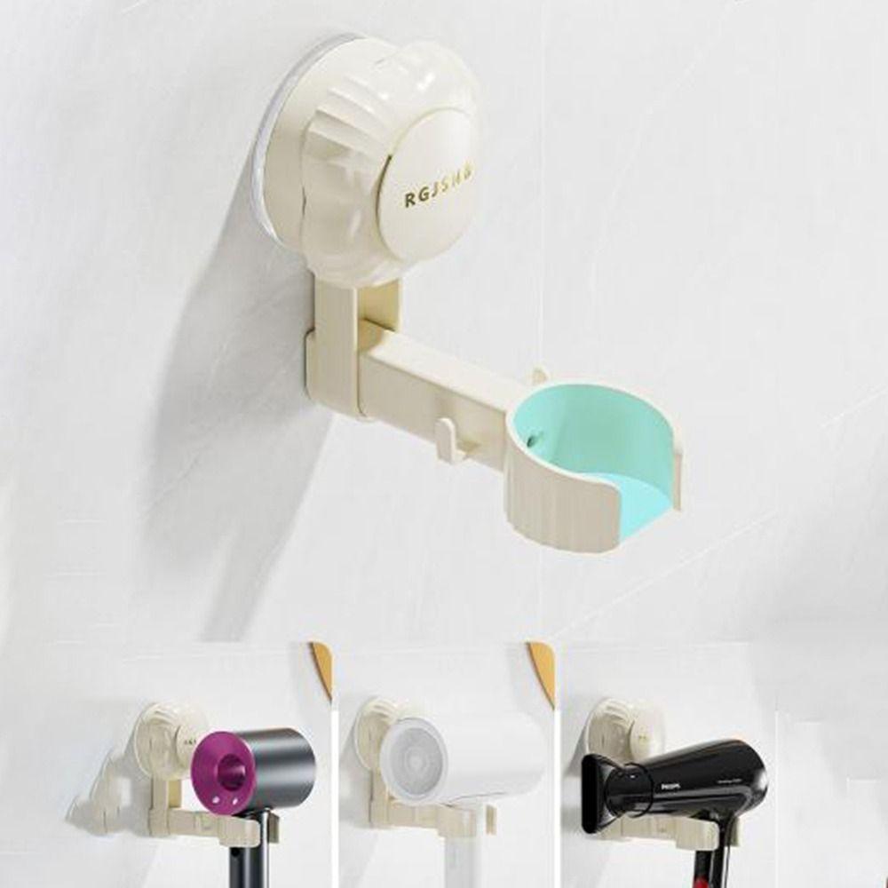 2Pcs Plastic Hair Blow Dryer Rack Wall-Monteud Blow Dryer Storage Rack  for Home
