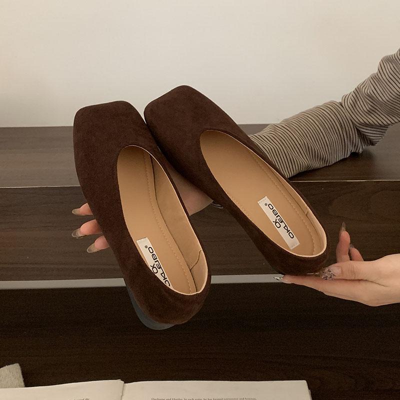 Mode Mode Eckige Zehenpartie Schuhe Damen Ballerinas Slipper Schuhe Lässig Weich Damen Flache Damenschuhe Mit Schuhen