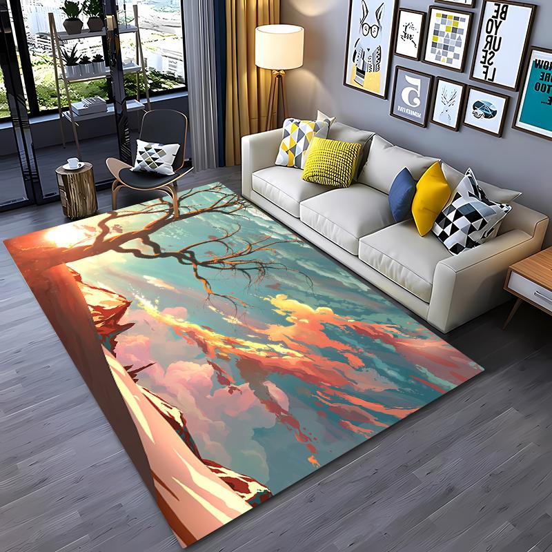 3D Artwork Trees Printing Large Area Carpets for Home Living Room  Kids Bedroom Sofa Doormat Kitchen Floor Rugs Anti-slip  Decor