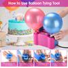 Electric Balloon Pump,Portable Electric Balloon Blower Machine,Dual Nozzle 600W Balloon Inflator for Party Decorations
