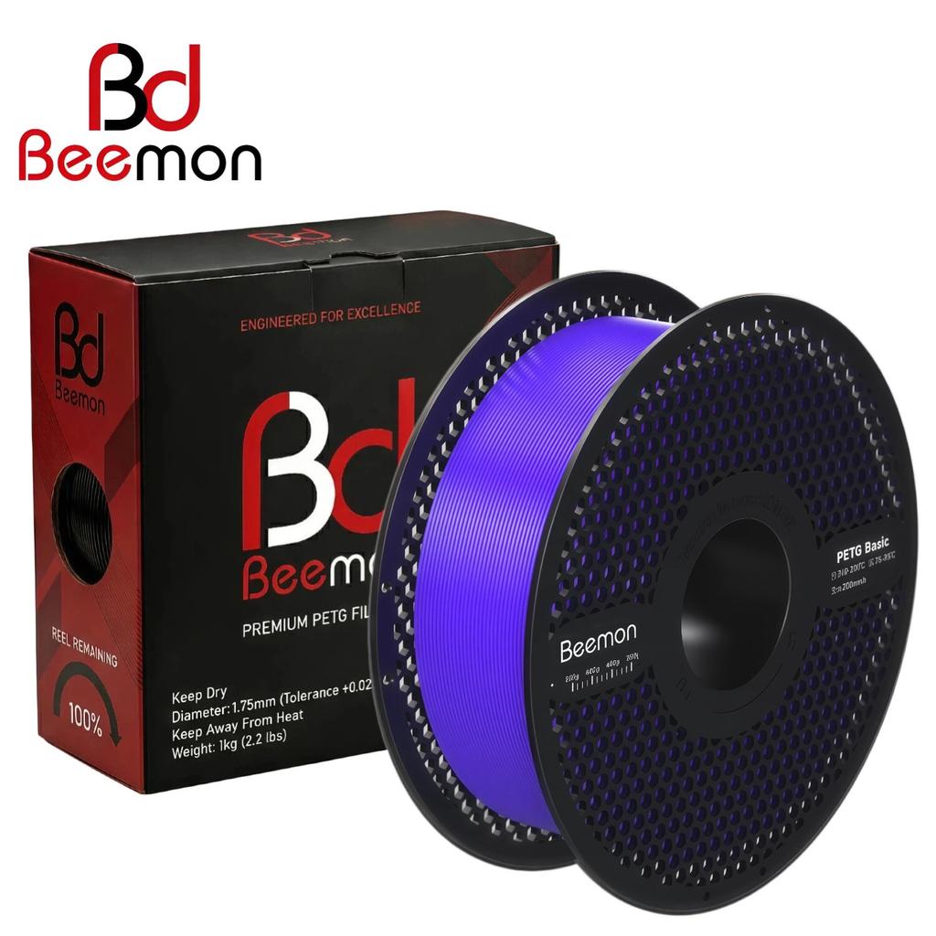 BEEMON Printer Filament 1.75mm, 1kg (2.2lbs), Easy to Print, No Warping, for Beginners & Experienced 3D Printing Enthusiasts