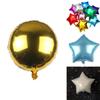 Inch Solid Colour Foil Balloons Heart Star Round Shape Perfect For Weddings And Birthday Parties**
