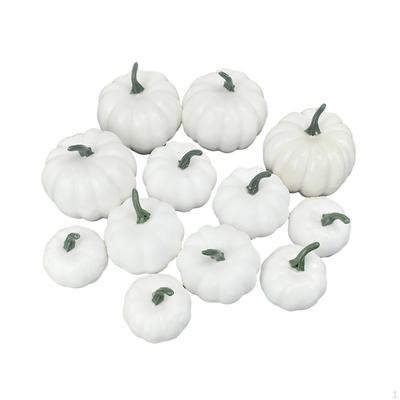 12 Pieces Fake Pumpkins Model Artificial Foam Small for Halloween