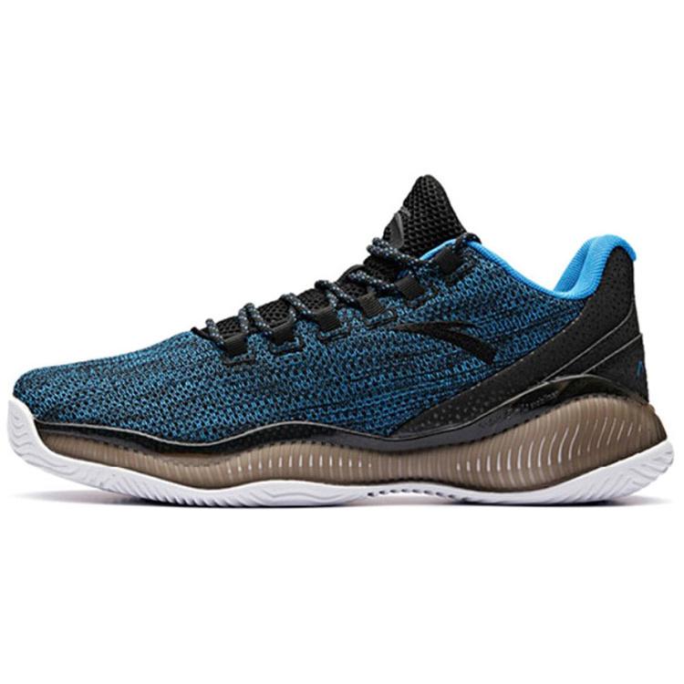 

ANTA Basketball Shoes Men Low Top Black Blue 39