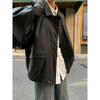 Jmprs Vintage Women Pu Jacket Women High Street Techwear Oversize Faux Leather Moto Biker Coats Bf Punk Casual Cropped Outerwear