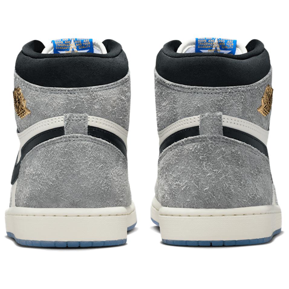 Jordan Air Jordan 1 High Top Vintage Basketball Shoes Men's Gray White DZ5485-003