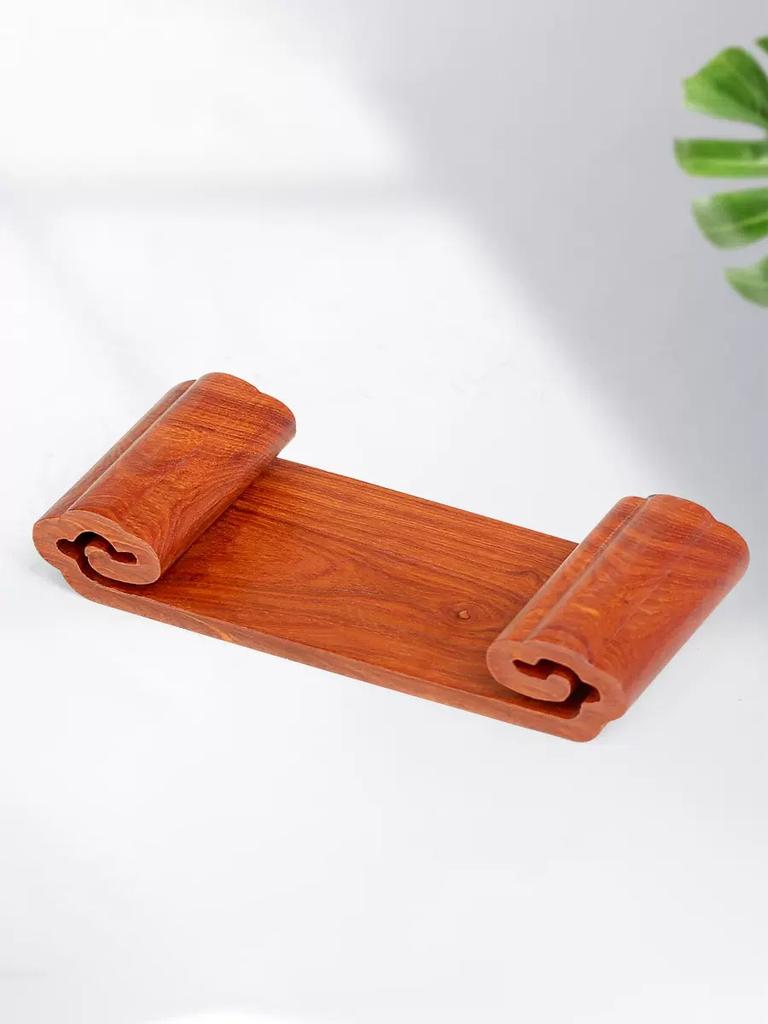 Redwood Carved Flower Pot Base Decoration, Solid Wood, Strange Stone, Buddha Statue, Vase, Wooden Base